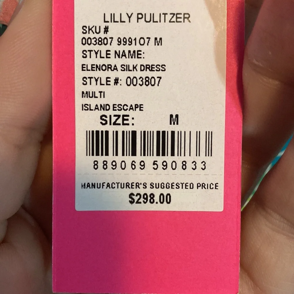 NWT Lilly Pulitzer Elenor’s Silk Dress - Picture 6 of 6